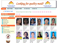 Tablet Screenshot of centralmaid.com